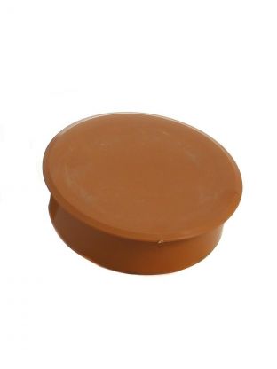 Заглушка канализационная 110 мм, РосТурПласт, наружная, полипропилен, рыжая, 36324