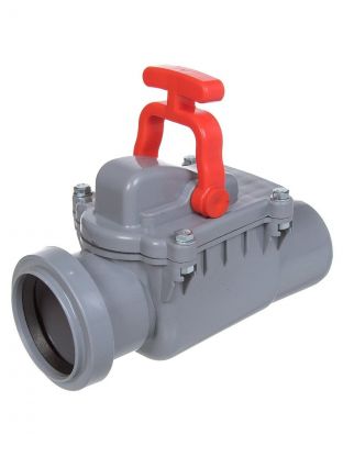 Клапан канализационный обратный, 50 мм, Мультимирпласт, ОБРКЛ ВК 50