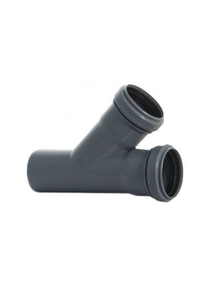 Тройник канализационный 32х32 мм, 45 °, РосТурПласт, 36427