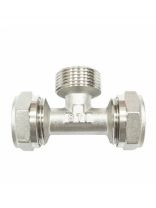 Тройник 20х3/4"х20 мм, наружная резьба, STI