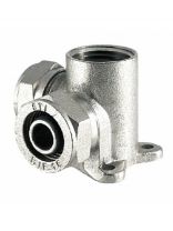 Тройник 16х1/2"х16 мм, внутренняя резьба, с креплением "водорозетка", STI
