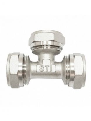 Тройник d16 мм, внутренняя резьба, STI