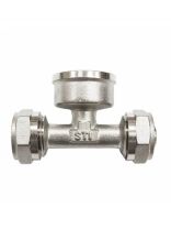 Тройник 20х3/4"х20 мм, внутренняя резьба, STI