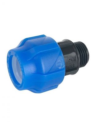 ПНД муфта d40х1", наружная резьба, соединительная, Valfex