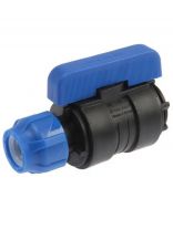 ПНД кран d63х2", внутренняя резьба, шаровой, цанга, Valfex