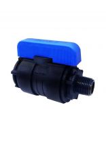 ПНД кран 1-1 1/4", внутренняя/наружная, шаровой, Valfex