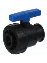 ПНД кран 1 1/4"-1", внутренняя/внутренняя, шаровой, Valfex