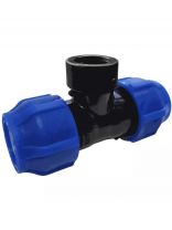 ПНД тройник d63х3/4", внутренняя резьба, Valfex