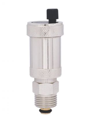 Воздухоотводчик автоматический латунь, 1/2", компактный, наружная резьба, верхний выпуск, ProFactor, PF DV 609.15