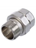 Американка 3/4", г-ш, никель, прямая, индивидуальная упаковка, РосТурПласт