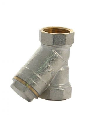 Фильтр косой для воды, 3/4", 45 °, г-г, латунь, внутренняя резьба, Frap