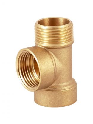 Тройник 1"х1"х1", г-г-ш, латунь, Jemix