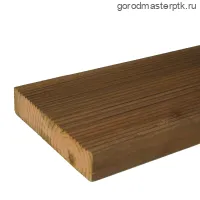 Террасная/палубная доска, 27х105х6000 мм, сосна, сорт АВ, импрегнированная (двухсторонняя)