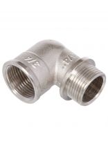 Уголок 3/4", 90 °, г-ш, никель, индивидуальная упаковка, РосТурПласт