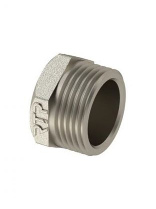 Заглушка 1", ш, никель, индивидуальная упаковка, РосТурПласт