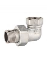 Американка 1/2'', г-ш, хром, латунь, угловая, ProFactor