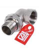 Американка 3/4", г-ш, никель, угловая, STI