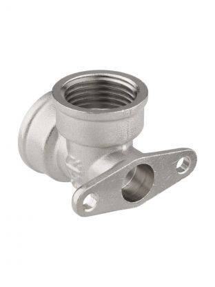 Уголок 1/2", 90 °, г-г, латунь, с креплением, AquaLink