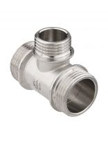 Тройник 3/4"х1/2"х3/4", ш-ш-ш, латунь, AquaLink