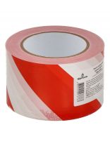 Лента сигнальная 75 мм, красно-белая, полиэтилен, 200 м, Фрегат