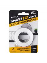 Лента 19 мм, прозрачная, двухсторонняя, основа акриловая, 1.5 м, W-con, SmartFix Heavy, для внутреннего монтажа, SFV1915T