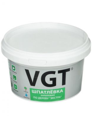 Шпатлевка VGT, Экстра, акриловая, по дереву, сосна, 1 кг