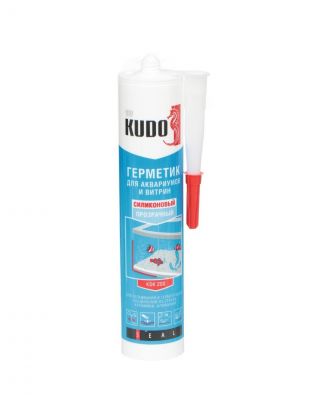 Герметик силиконовый, для аквариумов и витрин, KUDO, KSK-200, KUSSIL280AQ-0, 280 мл, прозрачный