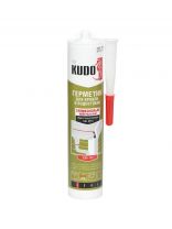 Герметик силиконовый, кровельный, KUDO, KSK-142, 280 мл, черный