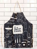 Фартук 69х84 см, 100% полиэстер, без кармана, Ретро кухня, Y3-839