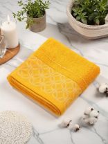 Полотенце банное 50х90 см, 100% хлопок, 550 г/м2, Фелиция, Silvano, горчица, Узбекистан