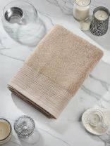 Полотенце банное 70х140 см, 100% хлопок, 450 г/м2, Эден, Silvano, кремовое, Узбекистан