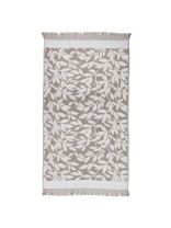 Полотенце банное 70х140 см, 100% хлопок, 450 г/м2, Ветвь, Silvano, серое, Узбекистан