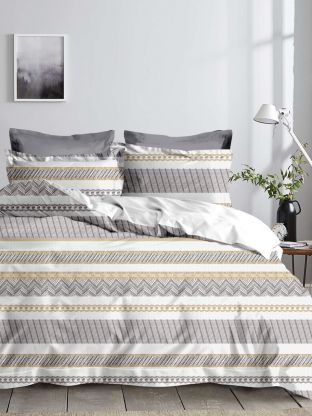 Постельное белье 2-спальное, простыня 200х215 см, 2 наволочки 70х70 см, пододеяльник 175х215 см, Майская ночь, микросатин, Неаполь, SJT2502-1