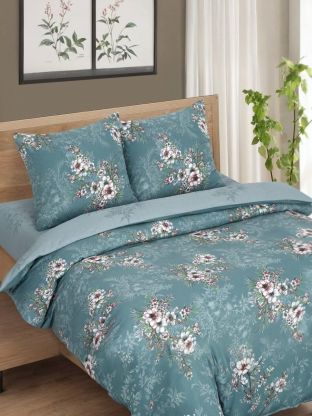 Постельное белье 2-спальное, простыня 160х200 см, 2 наволочки 70х70 см, пододеяльник 175х215 см, простыня на резинке, АртПостель, поплин, Джия