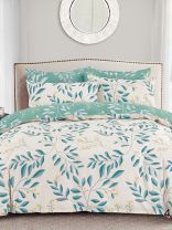 Постельное белье евро, простыня 220х240 см, 2 наволочки 70х70 см, пододеяльник 200х220 см, Silvano, поплин, Ветви Мультиколор, 30/412-PC/SL