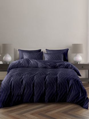 Постельное белье 2-спальное, простыня 180х216 см, 2 наволочки 50х70 см, пододеяльник 175х215 см, ART for Home, полисатин, Стриж жаккард, Зигзаг 19-3815