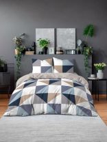Постельное белье 2-спальное, простыня 215х220 см, 2 наволочки 70х70 см, пододеяльник 175х215 см, Silvano, поплин, Дувр