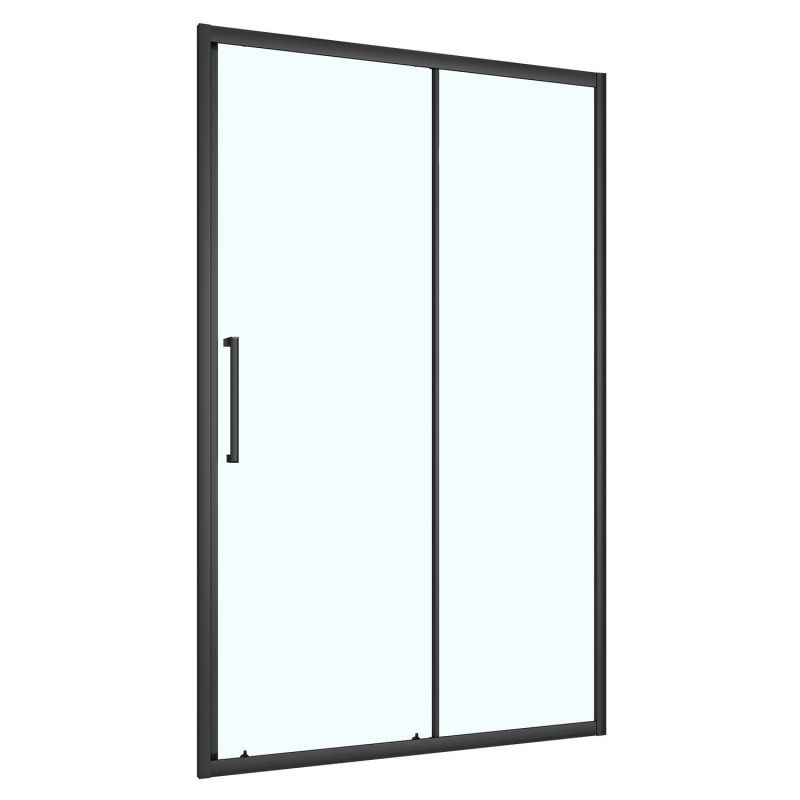 Душевая дверь Loranto 120x190, прозрачное 6 мм, черный матовый CS-AB03B-120