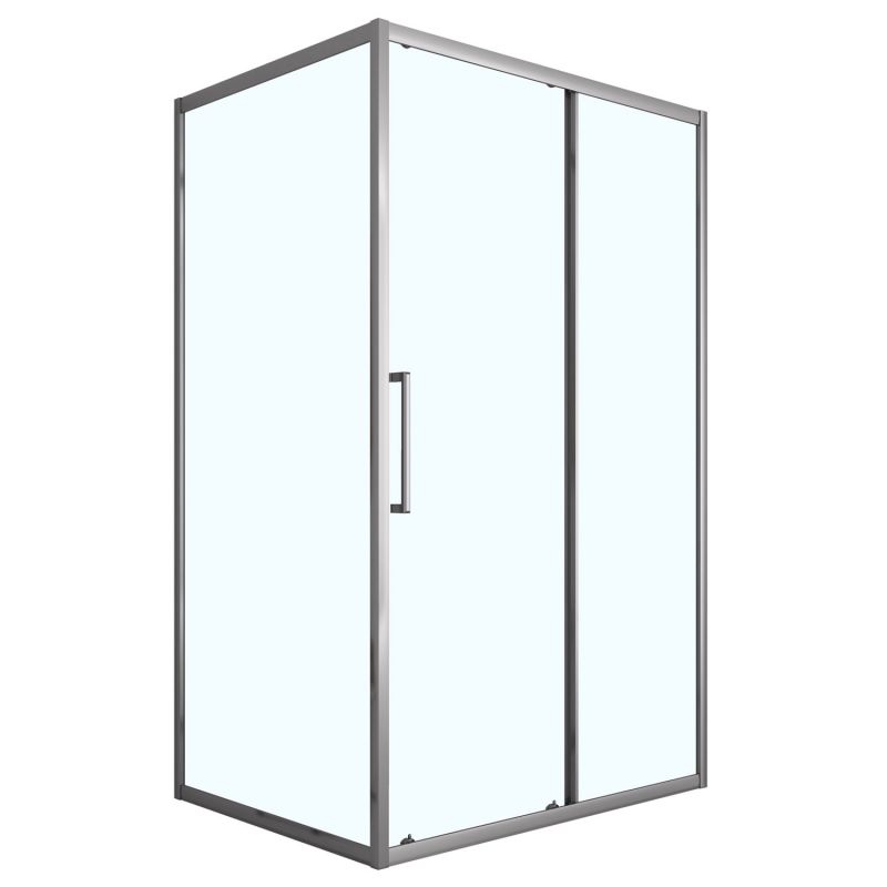 Душевое ограждение Loranto 120x90x190, прозрачное 6 мм, серый матовый CS-AB02GG-129