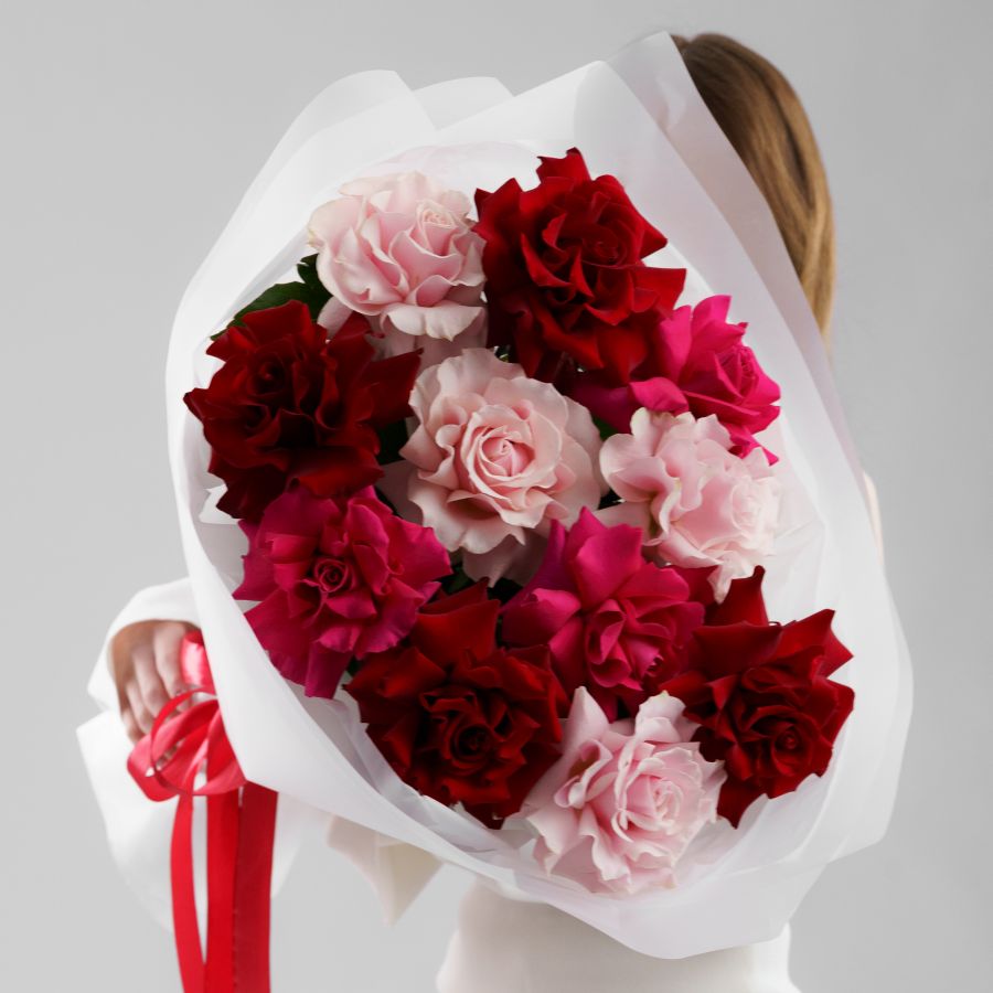 Французский ярко-розовый микс