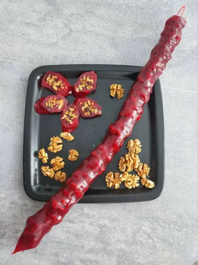 Чурчхела Турция в гранатовом соке с грецким орехом, 350гр