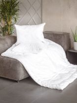 Одеяло евро, 200х220 см, Лебяжий искусственный пух, 300 г/м2, зимнее, чехол 100% хлопок, кант, Verossa