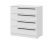БЕРГЕН КМ- 800 Комод (ш800*г450*в838мм), ЛДСП Белое дерево