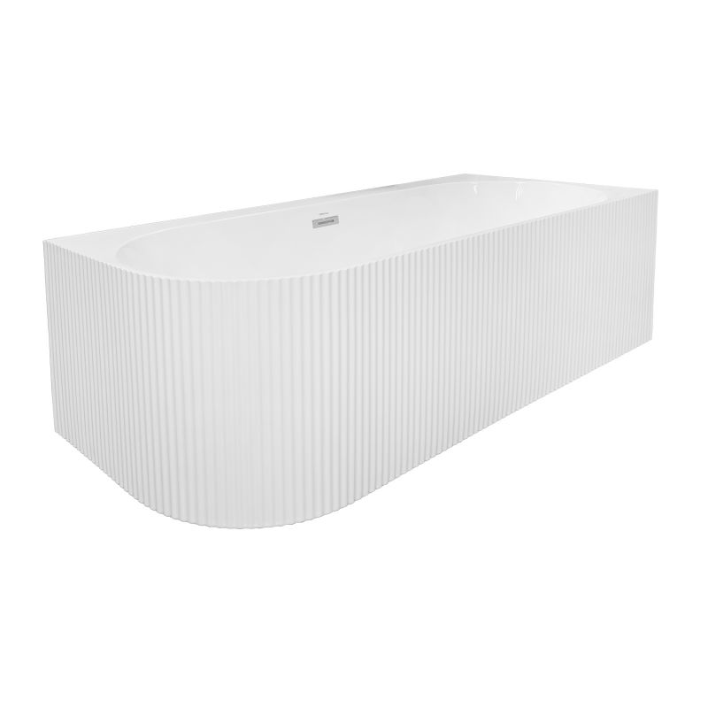 Ванна акриловая Azario LAGO BLANCO 170х75 пристенная, правая, AZ-6724-1CR