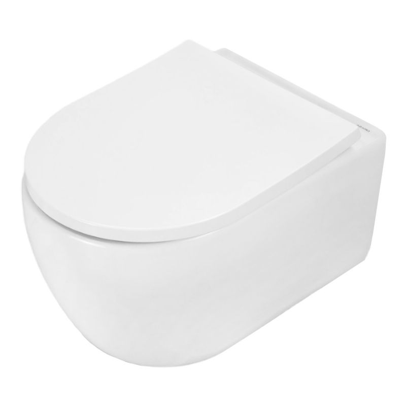 Унитаз подвесной Azario Rime 490х360х360 безободковый, смыв скрытое торнадо, AZ-1683WHD