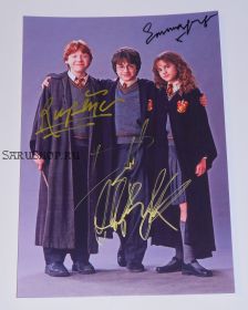 Автографы: Дэниэл Рэдклифф, Руперт Гринт, Эмма Уотсон. "Гарри Поттер"