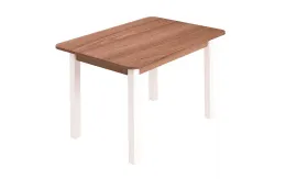 Стол ЛДСП (ш1000*г700*в750мм)  шимо темный опоры белые