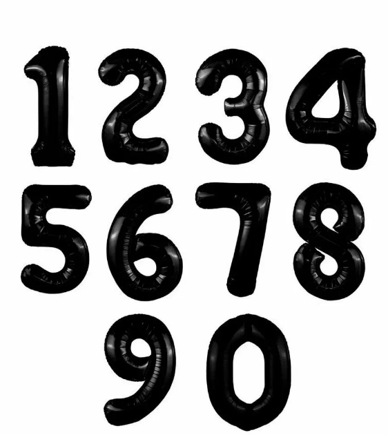 Цифра черная