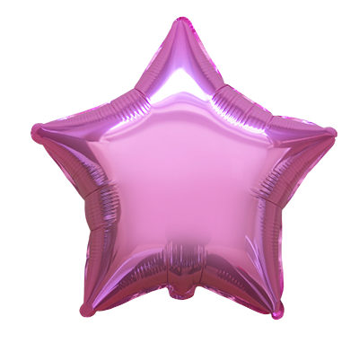 Звезда розовый металик