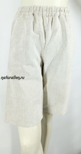 Шорты женские льняные чисто серые 46-58рр